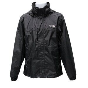 The North Face Men’s Resolve 2 Rain Hooded Full Zip Dryvent Jacket, Black, S EUC